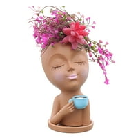 Flower Vase Lijep Veliki kapacitet za ponovnu pomoć za ponovno zakraćenu kafu Djevojka Biljka kućanski