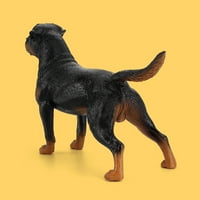 Hemoton Simulatoiin plastični pas figuric Decor Decrettop Adornmet Dekorativni model Rottweiler