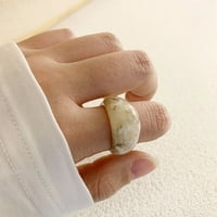 SKPBlutn prstenovi za žene djevojke vintage retro party nakit od nakita od akrilnih prstena