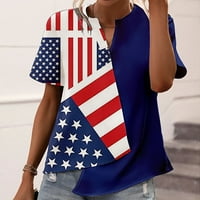 Patriotske kamizole Američka odjeća za zastavu Sunflower košulja bez rukava bez rukava casual tenk Tunic