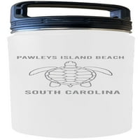Pawleys Island Beach South Carolina Suvenir Oz Gravirani bijeli izolirani dvostruki zidni čelični čelični