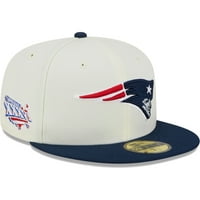 Muška nova era krema Nova Engleska Patriots Retro 59fifty ugrađeni šešir