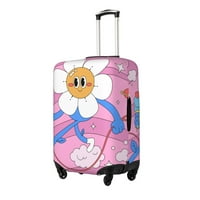 Putni kofer za prtljag, smiješan sretan crtani lica elastična pratnja kofer za pranje kofer, male veličine