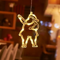 Jednostavna ugradnja ukrasna žica - izdržljiv božićni prozor Decor Decor Fairy Svjetla za dom