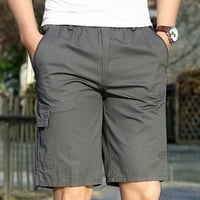 Eczipvz Dukset za muškarce Muške opruge Moda Jednostavna boja elastične tanke debele jesenske hlače