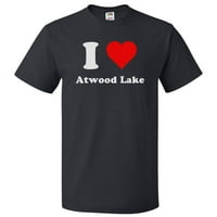 Ljubav atwood jezero majica i srce atwood jezero poklon