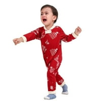 Podudarni setovi Božićni PJS za porodičnu pidžamu Spavaće za spavanje Xmas Loungeward Holiday PJ postavlja