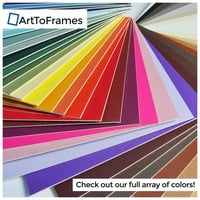 ArttoFrames 10x24 Mountain Grey Custom Mat za okvir za slike sa otvorom za 6x20 fotografije. Samo mat,
