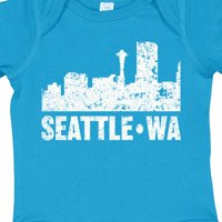 Inktastic Seattle Skyline Grunge poklon Baby Boy ili Baby Girl Bodysuit