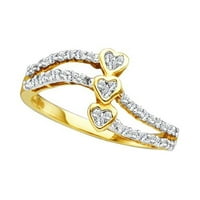 1 4CTW-dijamantski srčani prsten