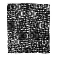 Bacanje pokrivača toplo ugodno ispis Flannel australijski aboridžinski geometrijski koncentrični krugovi