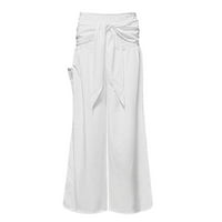 Wozhidaose Yoga hlače Ležerne prilivne hlače plus veličina Vintage Print Boho Harem Yoga Stretchy Wide