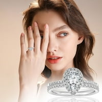 Diamond šuplje rezbarenje u obliku prstena u obliku vode u obliku punog oblika