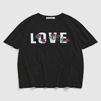 Muški ili juniorski tinejdžer grafički majica za slobodno vrijeme Leisure Love Rose Cvijeće Ispiši grafičku