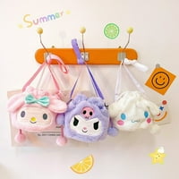 Kawaii Hello Kitty Plush Sanrio Bag Kuromi Ruksak Anime Melody CinnaMoRoll Plusheie Torbice Sanrio Punjena