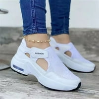 OAVQHLG3B klinovi sandale za žene čišćenje casual cipele za ženske cipele s ravnim dnom kotačenim letećim