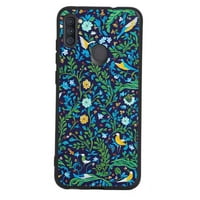 Tamnoplava-magična-šumska gljiva-botanica-priroda-estetska-sjajna futrola za telefoniranje za Samsung