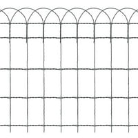 Šarmma Vrtni ogradni ograde za obloženo željezo 984.3 x25.6