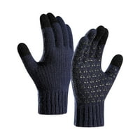 Zimske rukavice Topli pletene dvostruke žakard rukavice za žene Muškarci Zimska odjeća na otvorenom