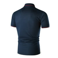 CLlios polo majice muškarci kratki rukav redoviti fit vrhovi čvrstog formalnog poslovnog golf majice