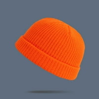 pxiakgy bejzbol kapa Unifashion topla zima casual pletena šešir pune boje sve utakmica šešir žute +