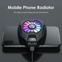 Kotyreds DL Mobile Phone Gaming Cooler Fan LED digitalni displej GamePad Cooling sistem