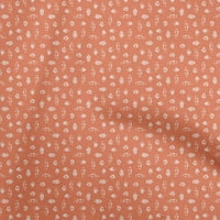 Onuone viskoza šifon narančasta tkanina od ribe haljina materijala tkanina za ispis tkanina sa dvorištem