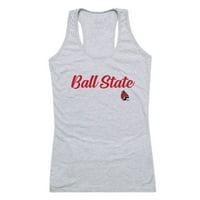 Ball State University Cardinals Željeznički scenarijski spremnik Top majica Bijeli XL