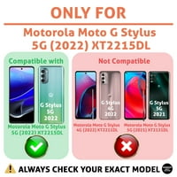 Talozna tanka futrola za Motorola moto g Stylus 5G, tanak tanki gel TPU poklopac, slatka srca čisto