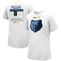 Unizno stadion Essentials Bijeli Memphis Grizzlies NBA doigravanje Roster majica