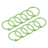 Labavi listovi veziva, 1,8 Držač za prsten od metala, zelena, 10-paka