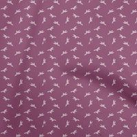 Onuone pamučna svila tamna magenta tkanina ptica DIY odjeća prekrivajući tkaninu tkaninu od dvorišta