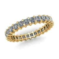 Prirodno 2,00ct Princess Cut Diamond zajednički zajednički ženski godišnjica vjenčanja Vjenčani prsten
