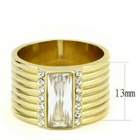 Zlatni Larrge ženski prsten od nehrđajućeg čelika Anillo Color Oro para mujer acero inoksidable