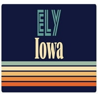 Ely Iowa Vinil naljepnica za naljepnicu Retro dizajn