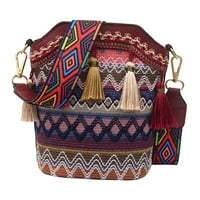 Žene vezene torbe na ramenu Tassel Hippie torbe Elegantni noćni festival Turistička torba za vikend