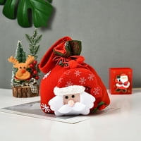 3D lutka Božić bombona slatka božićna poklon torba brušena tkanina torba božićne džepne dekoracija džepa