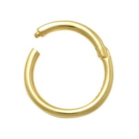 AnyGolds 14K Real Solid Gold Hoop naušnica - zlatni nosač za obrve za obrve za obrve da biith heli tragu