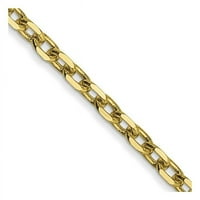 10k žuto zlato dijamant - kabelski lanac