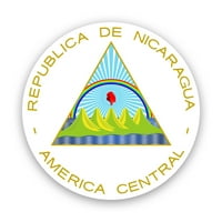 Nikaragvanski grb naljepnica naljepnica naljepnica - samoljepljivi vinil - Vremenska zaštitna - izrađena