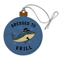 Odjeven u Krill Whale Kill Smešno Humor Wood Božić