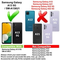 ViBecover tanak futrola kompatibilna za Samsung Galaxy A 5G SM-A136U1, ukupni štitnik Fle TPU, korova