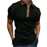 Muški kratki rukav Polo majica sa zatvaračem na sat - izrez Slim Fit Atletic Majica Henley Majica modni