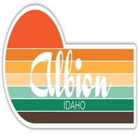 Albion Idaho naljepnica Retro Vintage Sunset City 70s Estetski dizajn