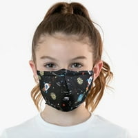 Amely Dečija krpa maske za lice Dječje maske za lice pamuk poliester s podesivim trakama, filter džep
