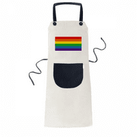 Rainbow biseksualci podržavaju pregače podesivi bb pamuk posteljina bbq kuhinjska džepa Pinafore