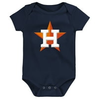 Novorođen i novorođenčad Navy Houston Astros Primary Logo Bodysuit