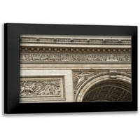 Berzel, Erin crni moderni uokvireni muzej umjetnički print naslovljen - Arc de Triomphe III