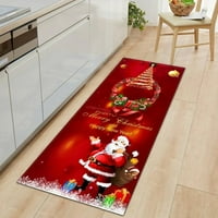 Popvcly Merry Božić Santa Claus i snjegović prostirke za prostirke za vrata Neklizajuća gumena vrata
