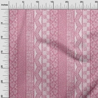 Onuone pamučna svila ružičasta tkanina mi blok uzorak DIY odjeća za pretežanje tkanine Tkanina od dvorišta